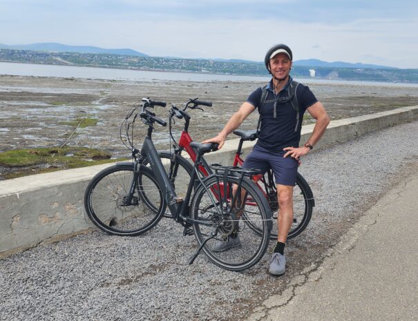 Guided Electric Bike Tour of Île d'Orléans island with Alasi Québec.