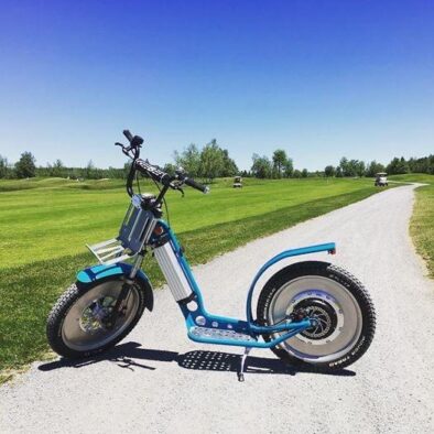 Guided Stand-up Scooter Tour of Île d'Orléans Island with Alasi Québec.